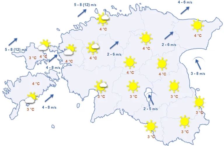 Ilm esmaspäeval