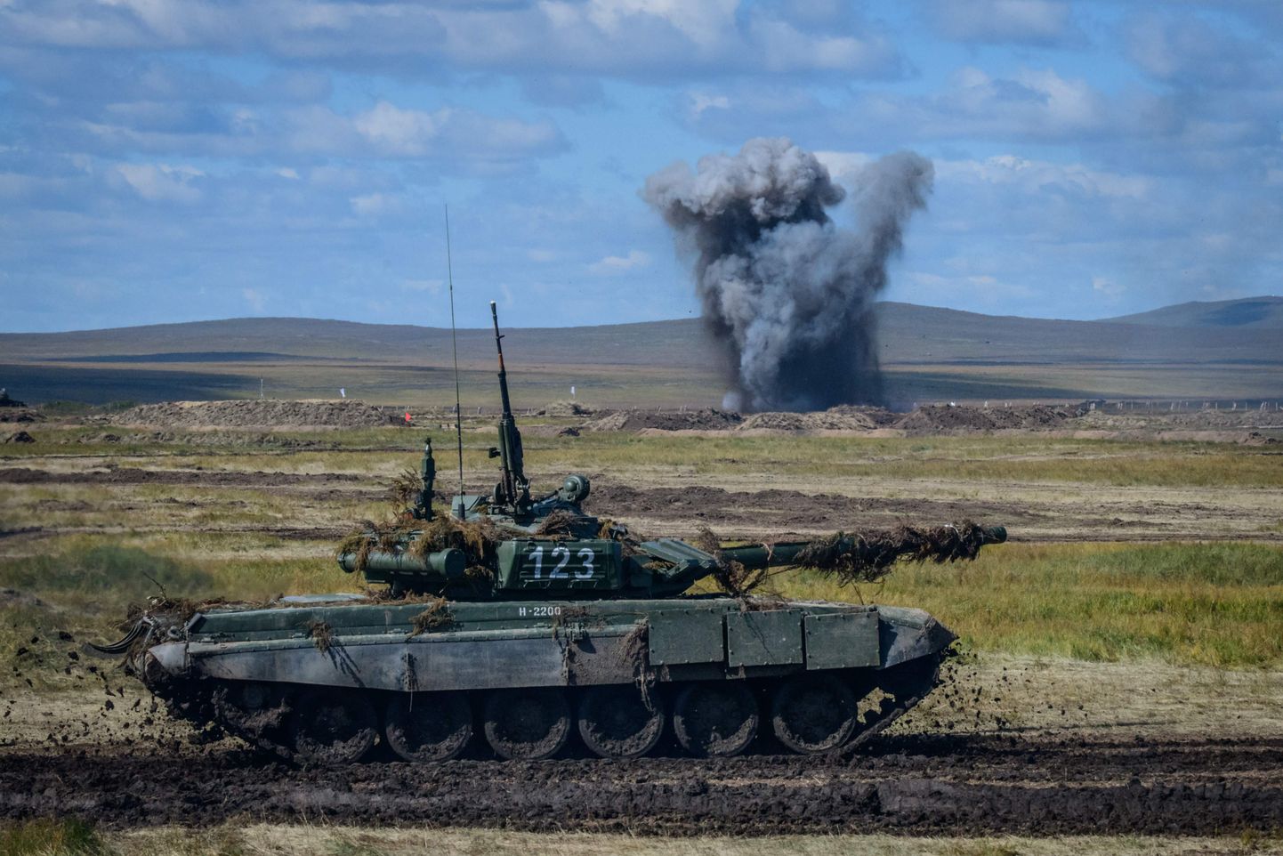 Vene tank õppusel Vostok-2018.