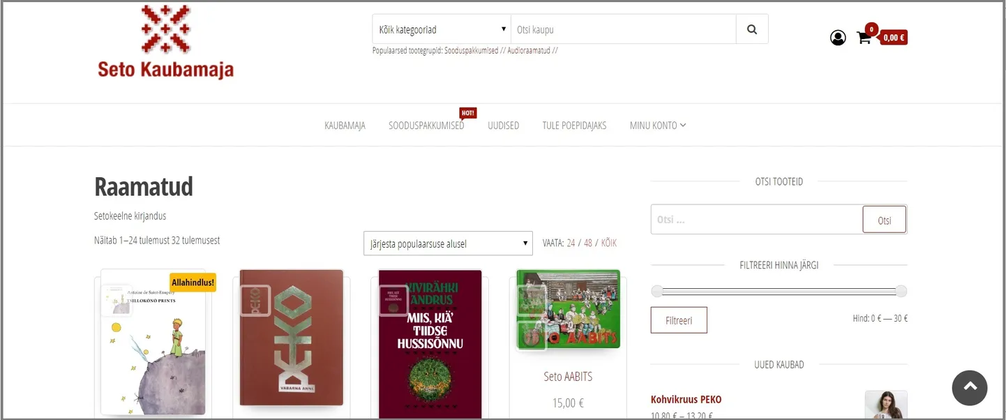 Setomaa tootjate ja teenusepakkujate ühisturundusplatvorm Seto Kaubamaja