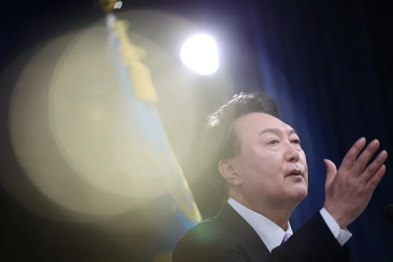 Lõuna-Korea president Yoon Suk-yeol.