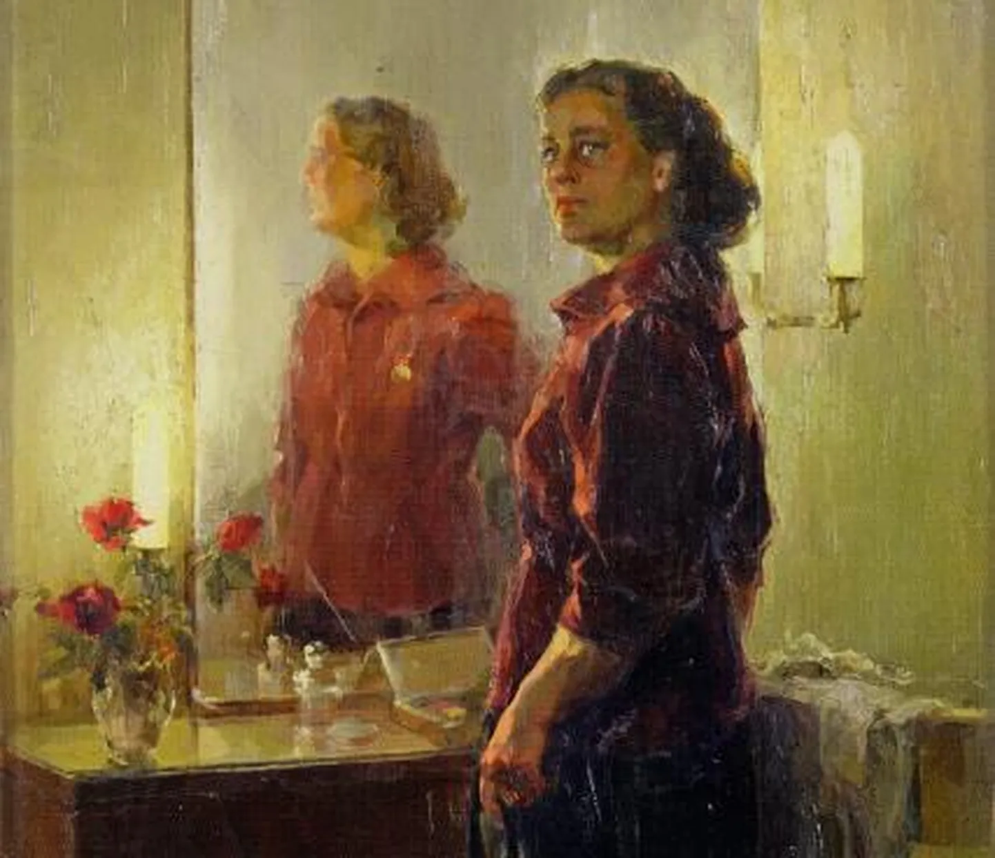 Laulja ja näitleja Elo Tamuli portree (õli lõuendil, 157 x 89 cm, fragment), mis valmis Lola Liivatil aastal 1954 diplomitööks, kuulub Eesti teatri- ja muusikamuuseumi kogusse ning on praegu näitusel «Vaimu vastupanu».