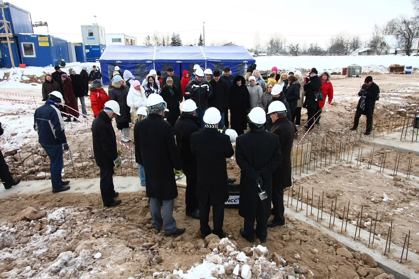 Nurgakivi panek Valga kutseõppekeskuse uuele õppekompleksile.