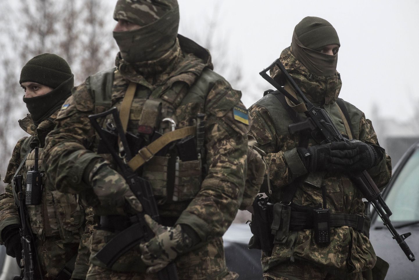 Ukraina sõdurid patrullimas