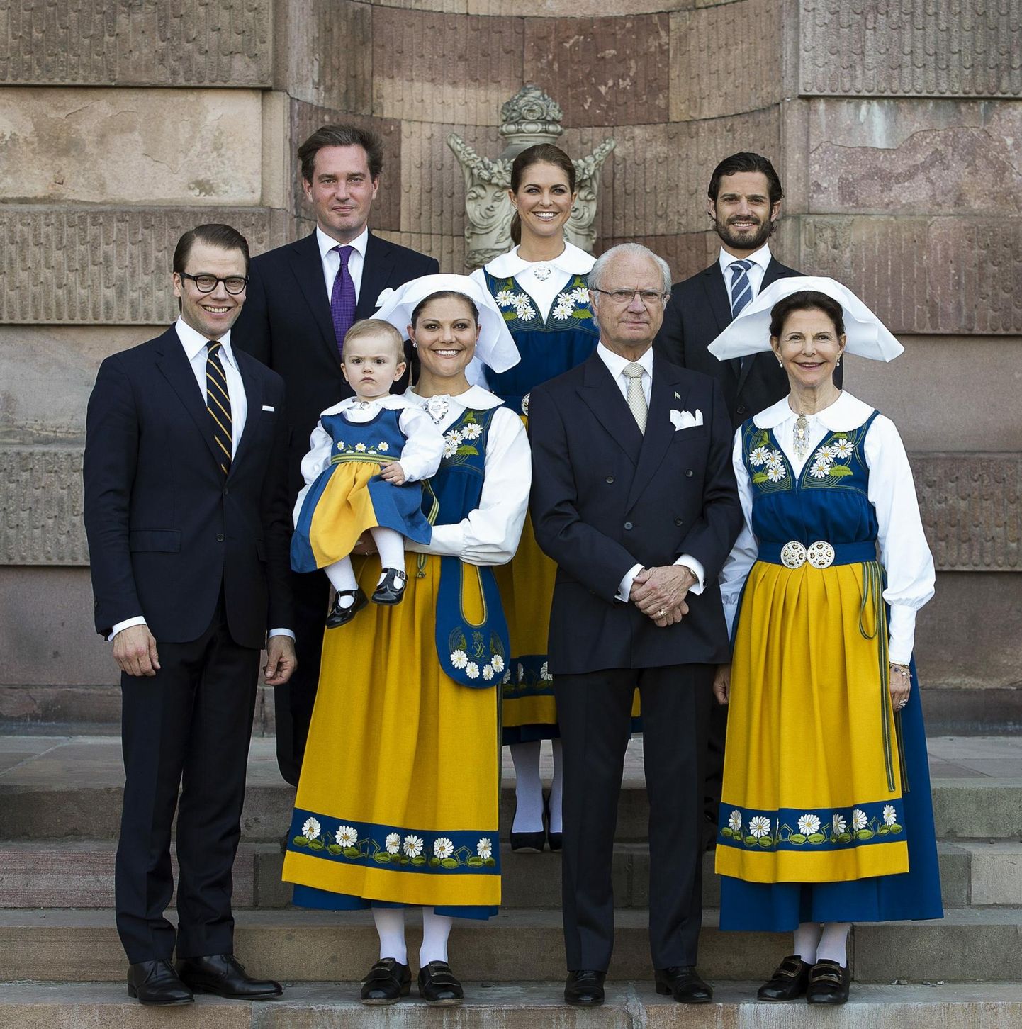 Rootsi kuningapere aastal 2016.