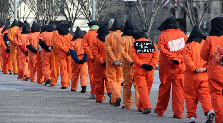 Protest Guantanamo vangilaagri olemasolu vastu. Foto: Scanpix