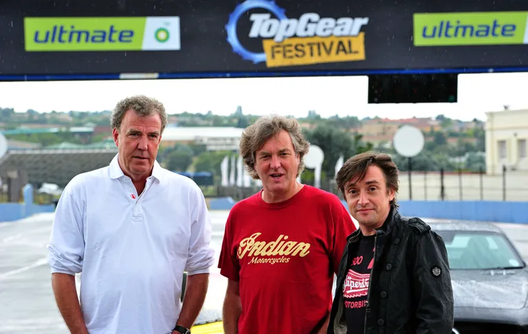 «Top Geari» endised saatejuhid Jeremy Clarkson, James May ja Richard Hammond