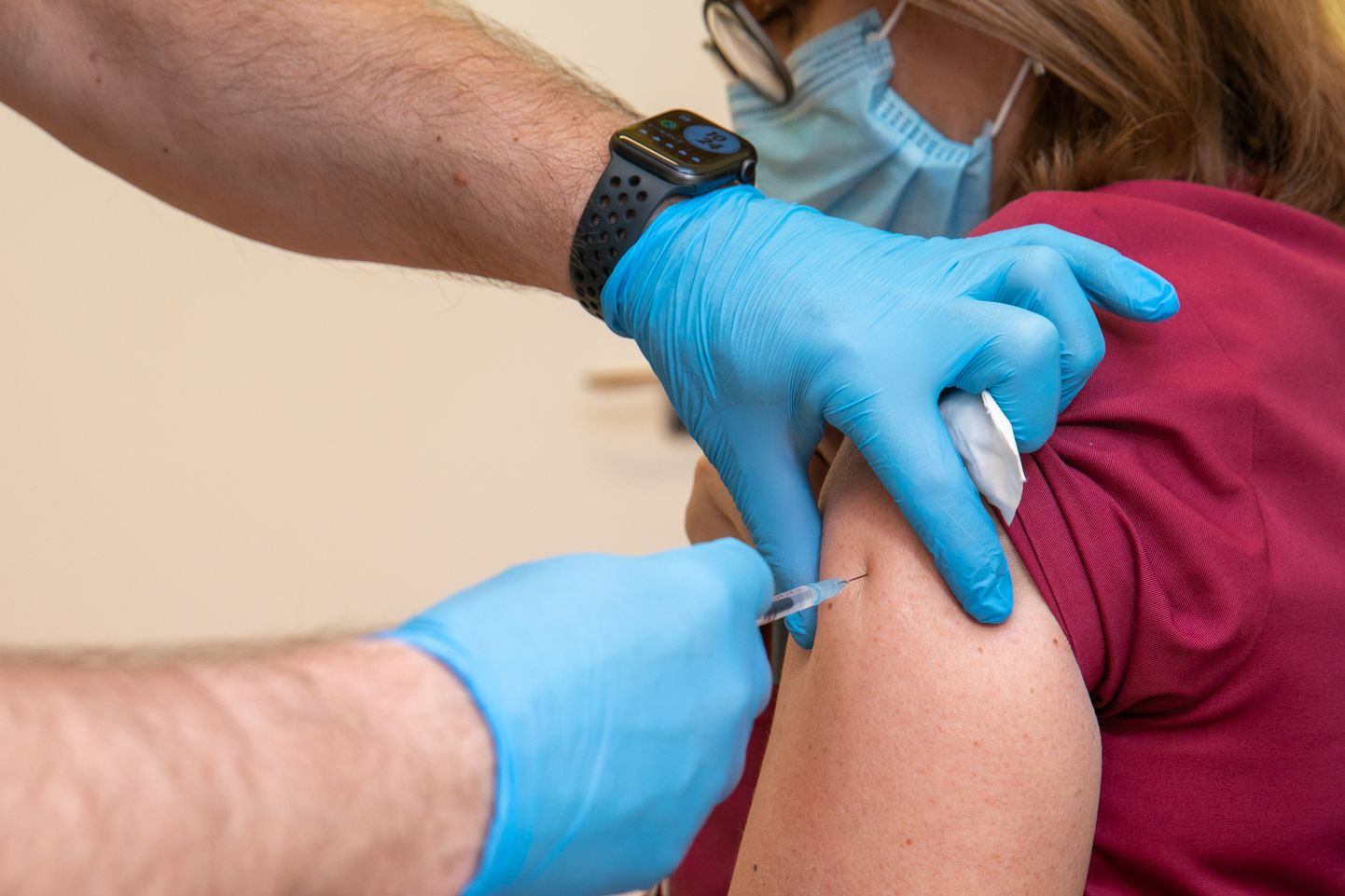 The state’s immunization plan prescribes vaccinating medical and nursing home staff and risk groups first – some 315,000 people.