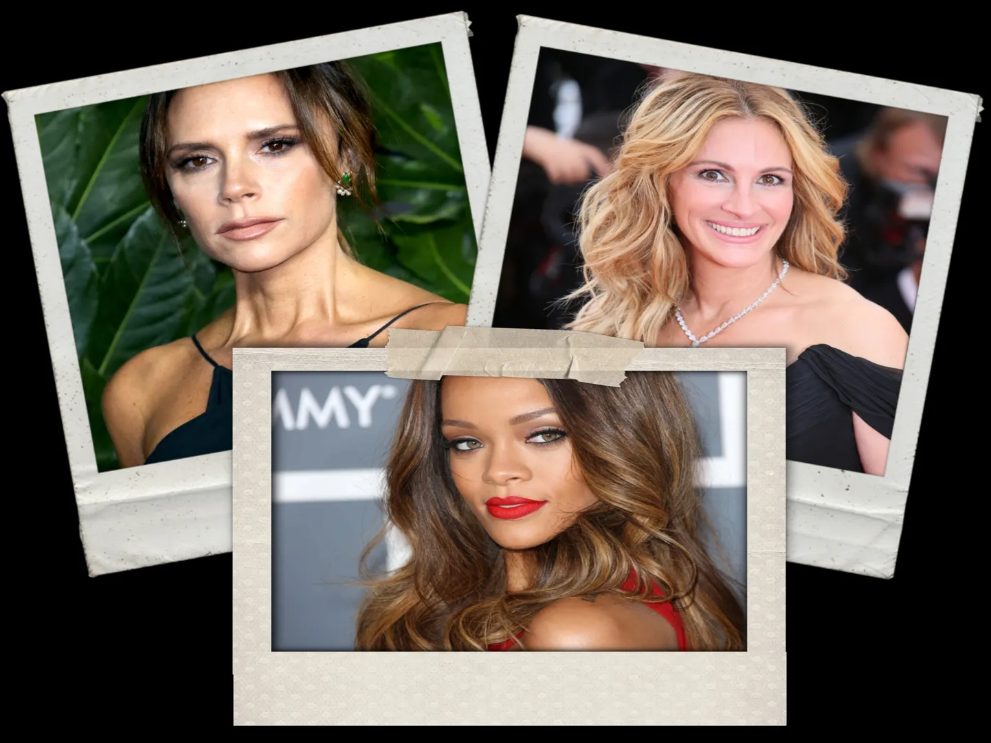 Victoria Beckham, Rihanna ja Julia Roberts