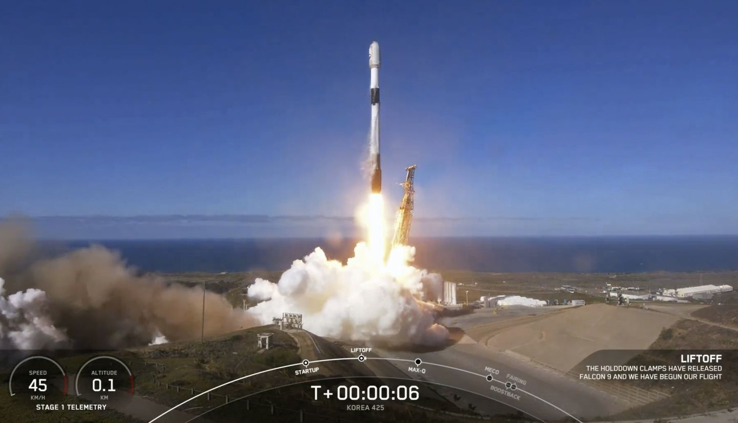 Lõuna-Korea saatis SpaceX-i raketiga kosmosesse oma esimese sõjalise luuresatelliidi.