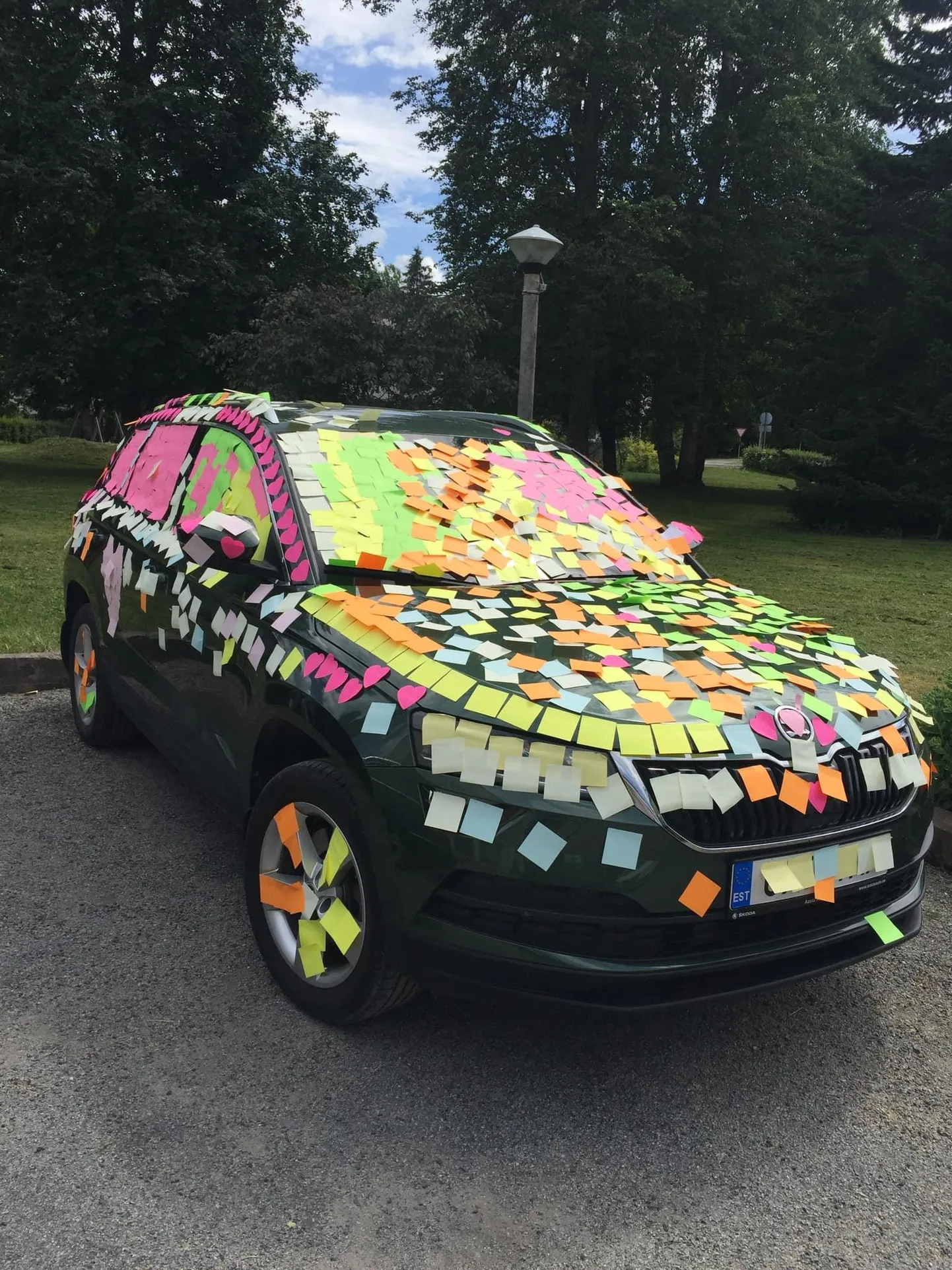 Tantsutreener Andre Laine auto muutus varasemast veelgi ilusamaks.