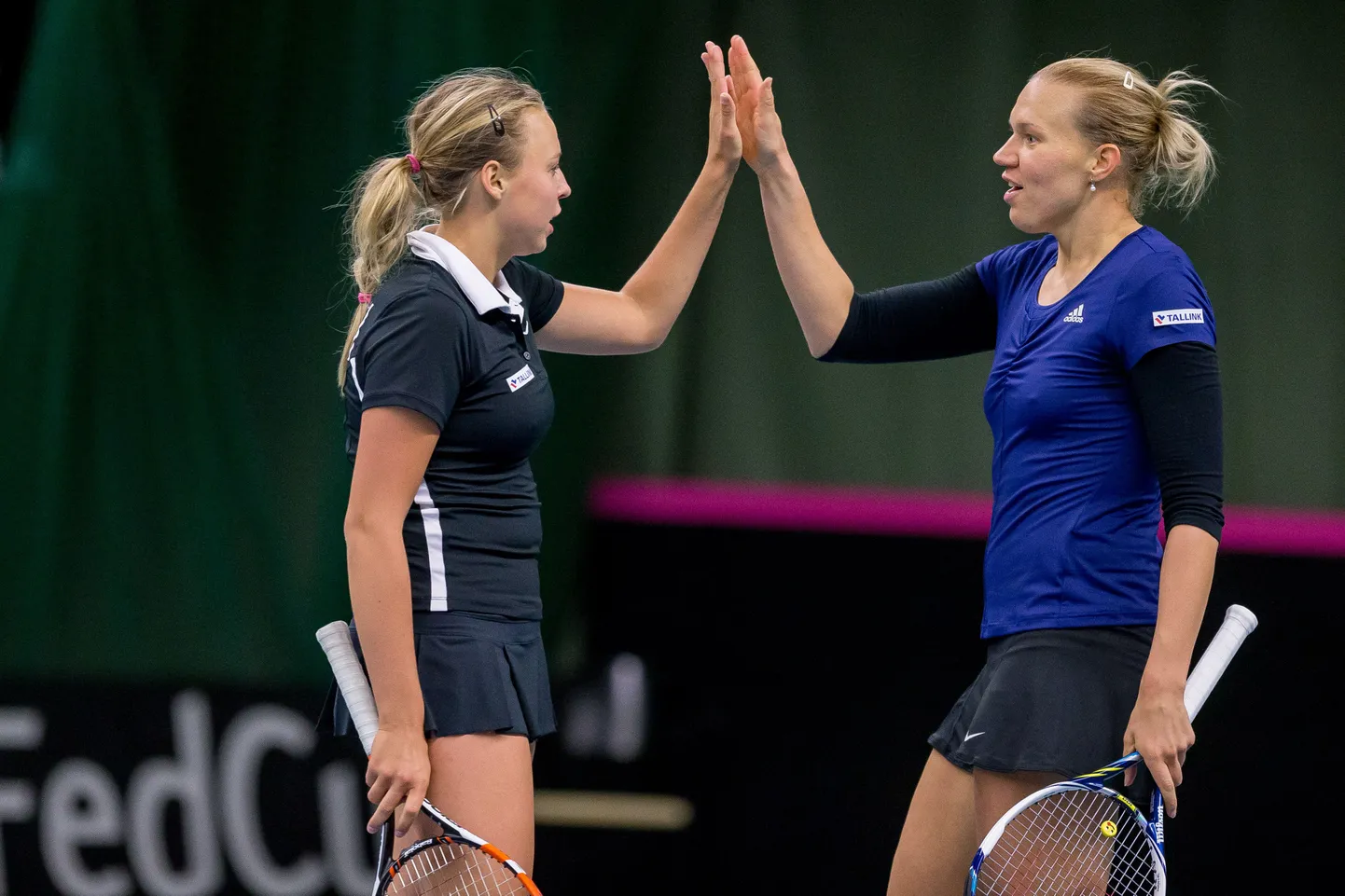 Kaia Kanepi (paremal) ja Anett Kontaveit