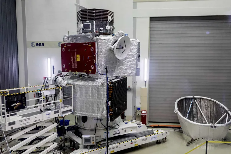 Euroopa Kosmoseagentuuri tänasel pildil näeb BepiColombot Hollandis Spijkenisses testimisel. Foto: AFP PHOTO / EUROPEAN SPACE AGENCY /Scanpix