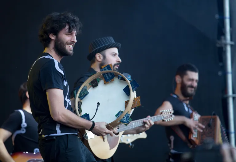 Itaalia indie-folk bänd Kalàscima. / ELMO RIIG/SAKALA