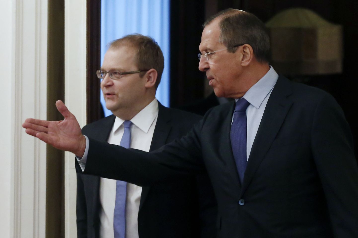 Välisminister Urmas Paet ja Venemaa välisminister Sergei Lavrov allkirjastasid täna, 18. veebruari hommikul Moskvas Eesti-Vene riigipiiri ning Narva ja Soome lahe merealade piiritlemise lepingu.