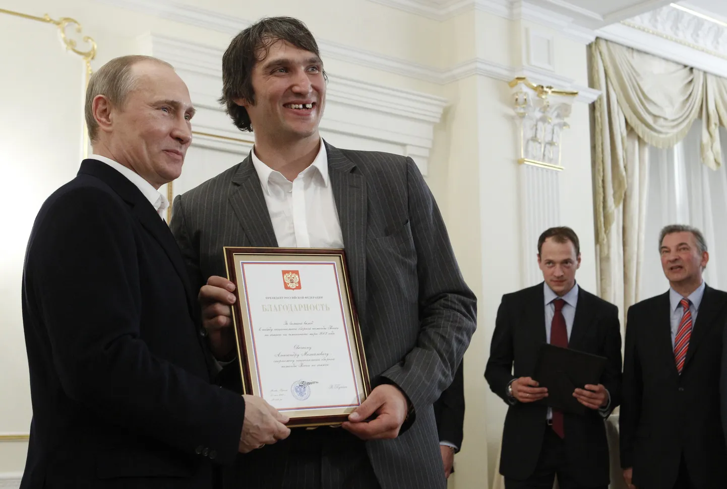 Vladimir Putin ja Aleksandr Ovetškin.