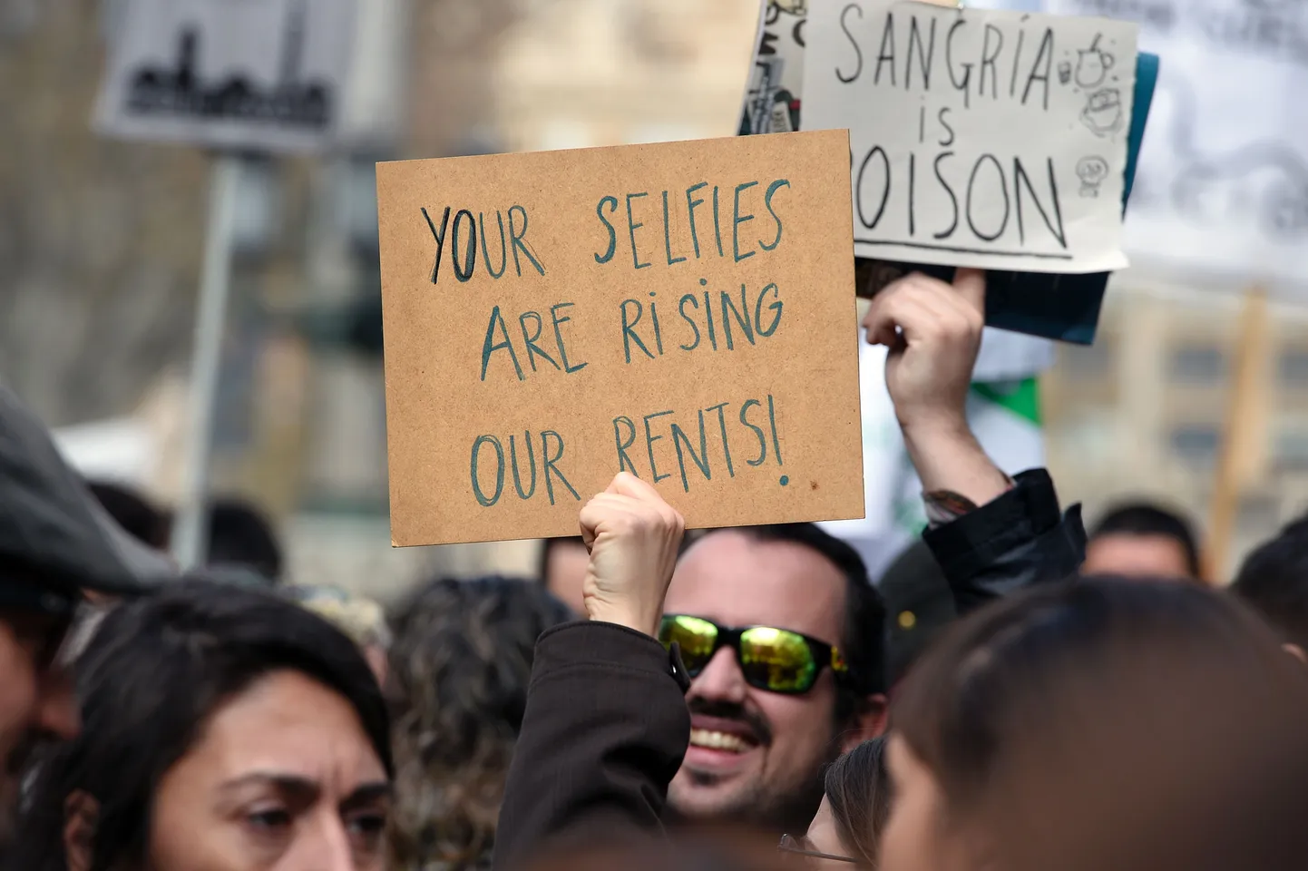 Barcelona protesteerija