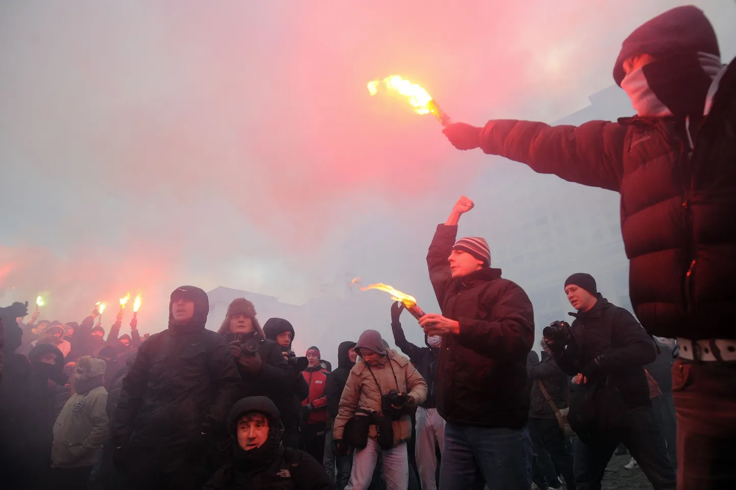 Rahutused Maneeži väljakul Moskvas