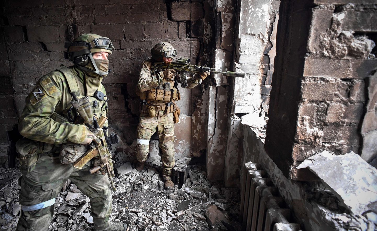 Российские солдаты в Мариуполе. Война в Украине