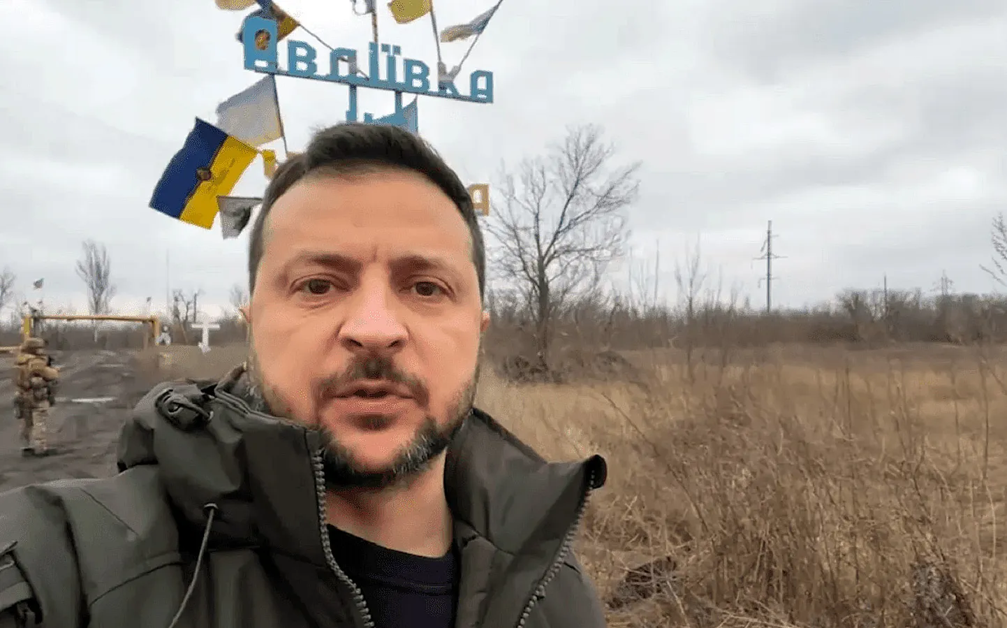 Президент Украины Владимир Зеленский посетил город Авдеевка
