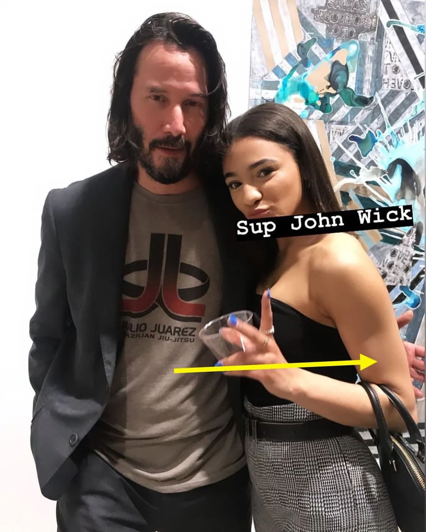 Keanu Reeves naisfänniga
