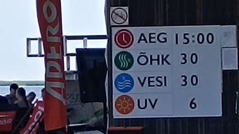Kuressaare titeranna vesi soojenes keskpäevaks 29 kraadini