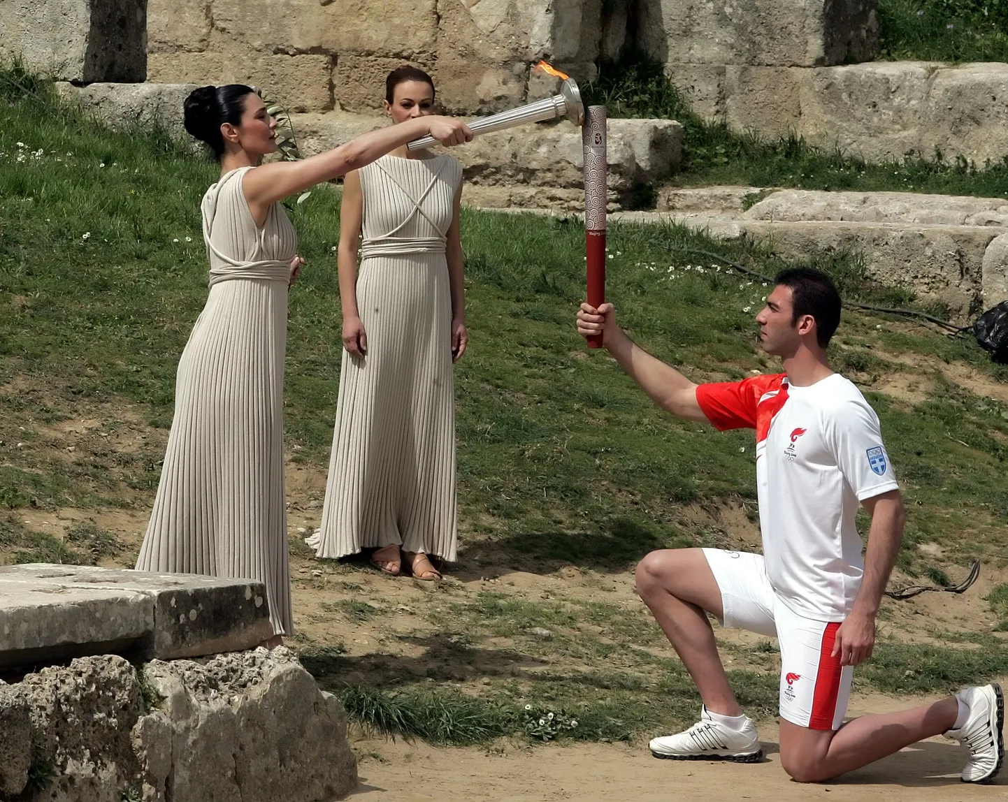 2008. aasta pekingi olümpiamängude tule süütamine Olympias