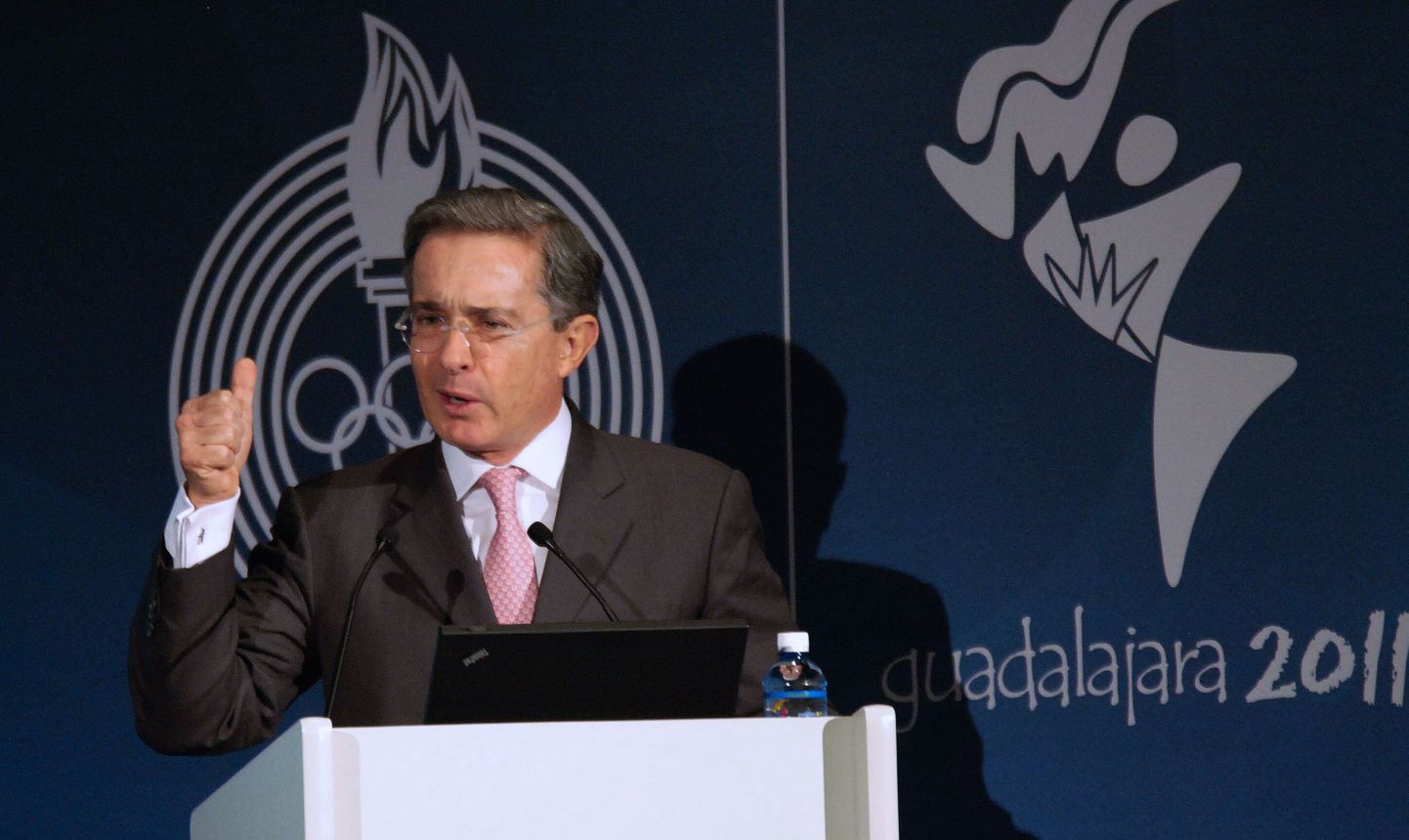 Columbia president Alvaro Uribe