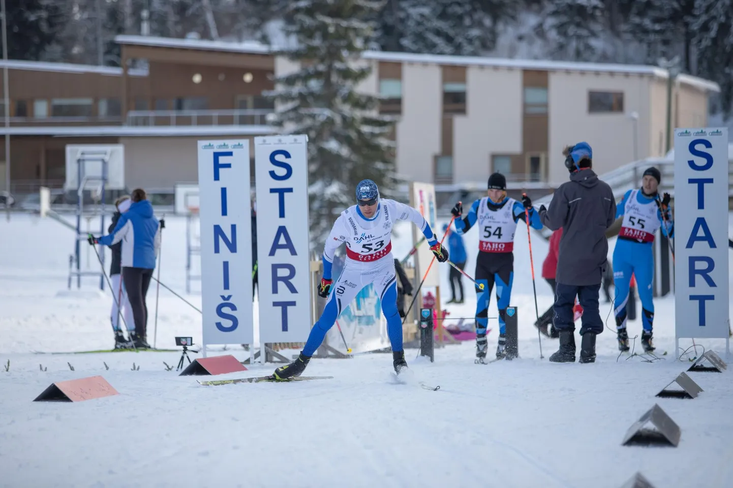 Holstre-Pollis peeti maakonna meistrivõistluste esimene etapp. Pildil Algo Kärp.