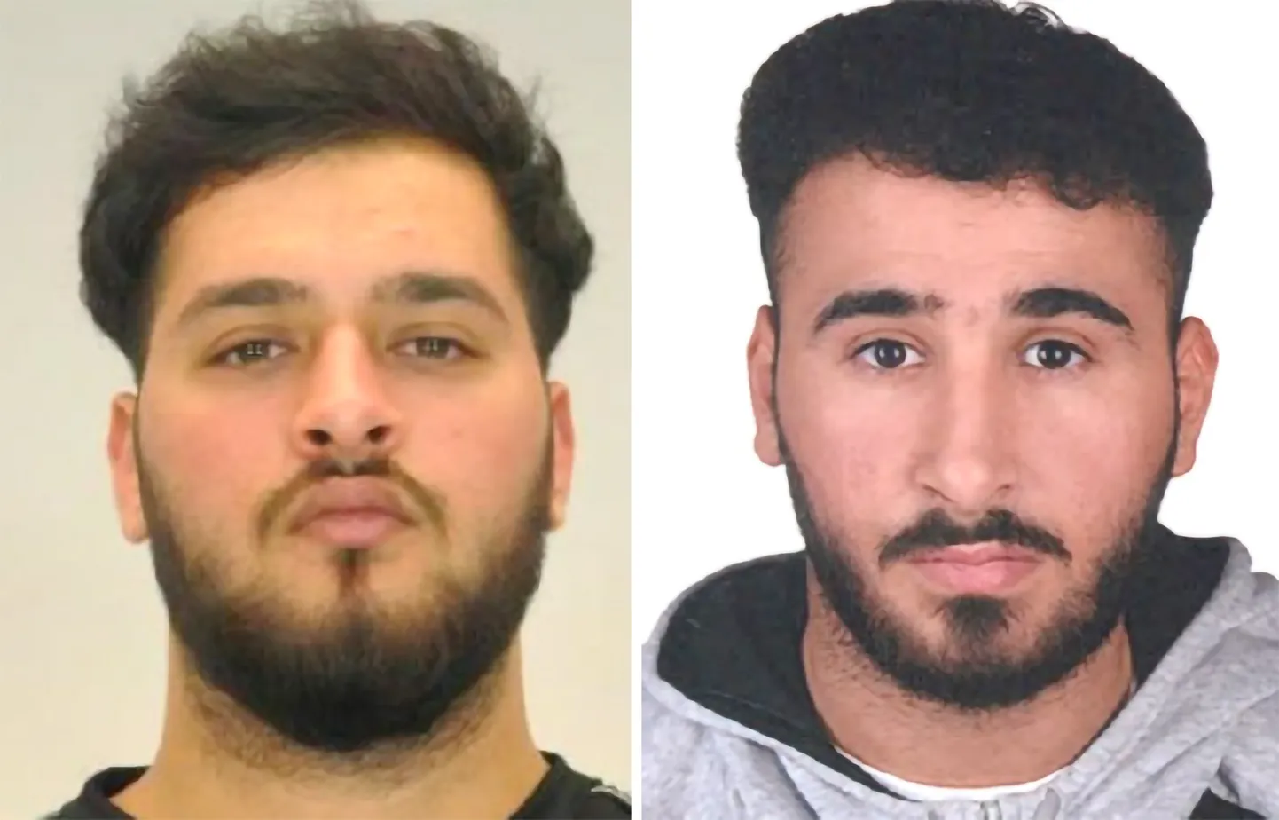 Saksamaa Dresdeni politsei avaldatud foto Mohamed Remmost (vasakul) ja Abdul Majed Remmost