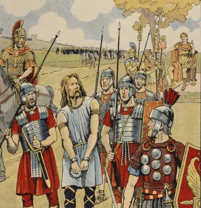 Vercingetorix alistumas Julius Caesaraile. Foto: