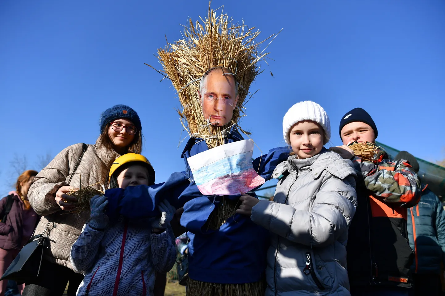 Putini näoga jumalanna Marzanna Kielces.
