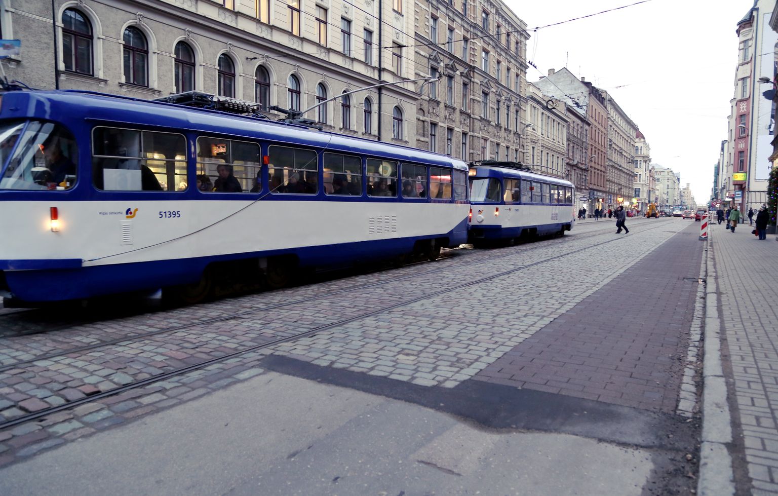 "Rīgas satiksmes" tramvajs.