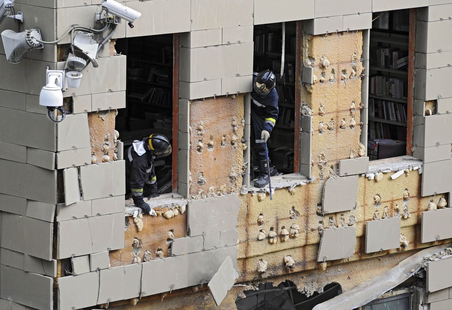 Baskimaal asuva Tolosa linna kohtumaja pärast pommirünnakut.