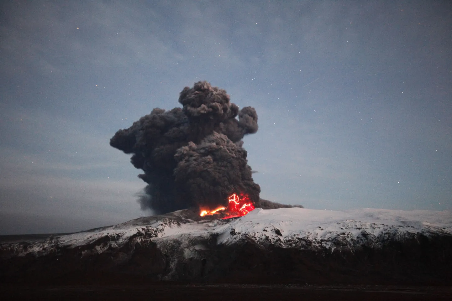 Eyjafjallajökulli liustik ja vulkaan