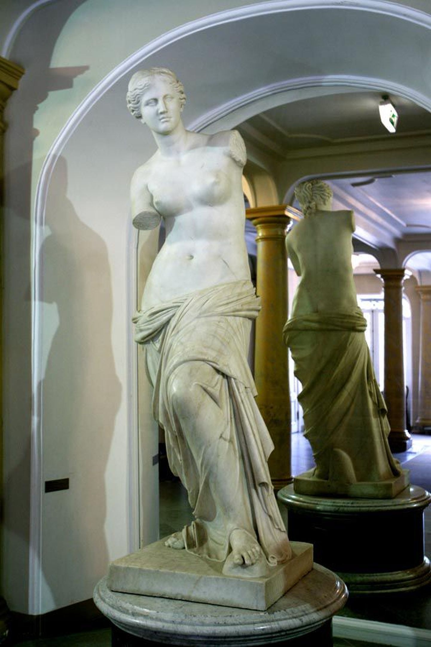 Pildil Milose Venus, Karl Vossi marmorist koopia, Kadrioru lossi väliskunstimuuseumis.