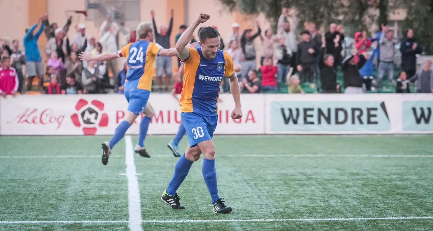 Martin Vunk Pärnu Linnameeskonna särgis.