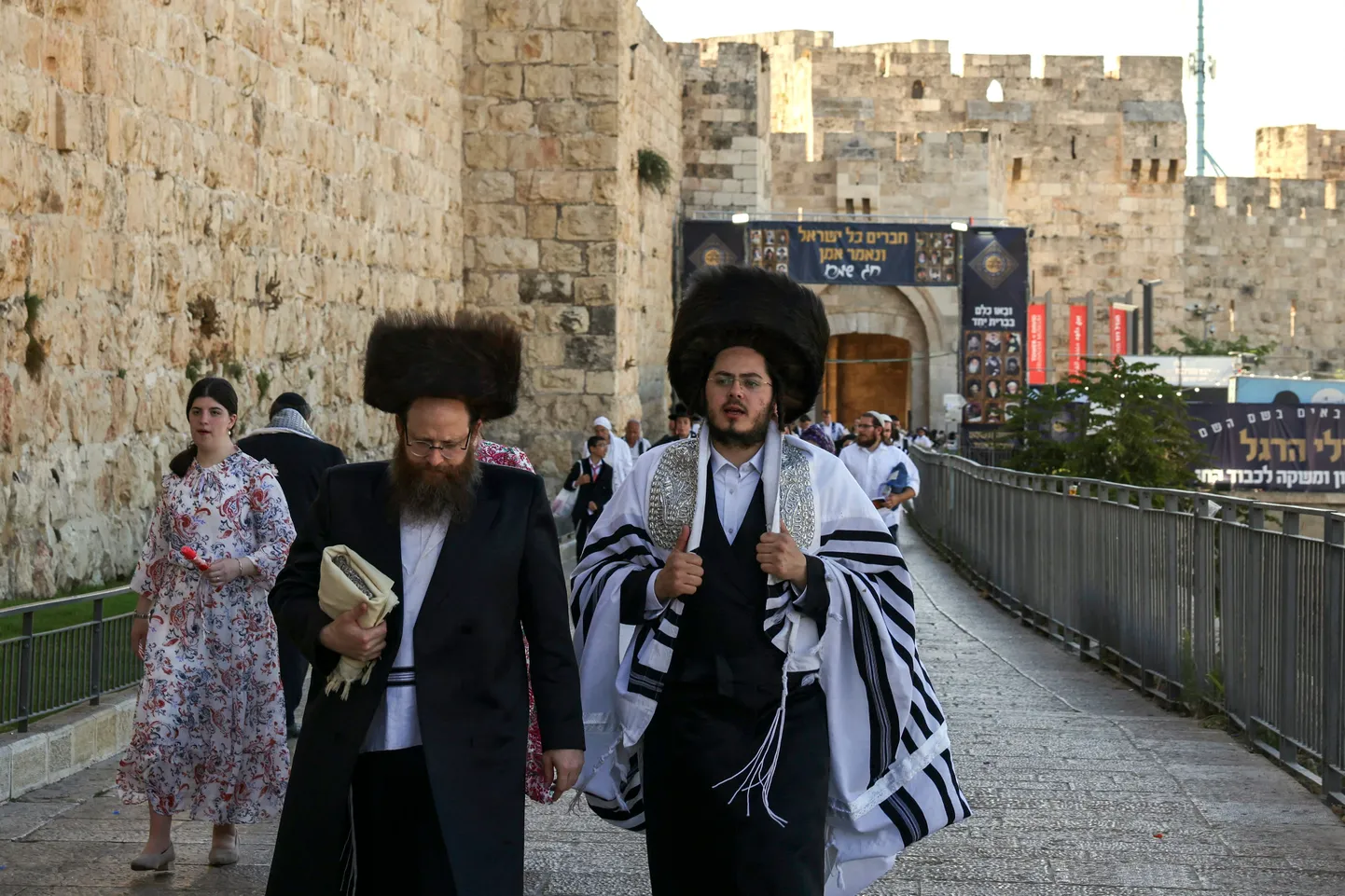 Ultraortodokssed juudid Jeruusalemma vanalinnas.