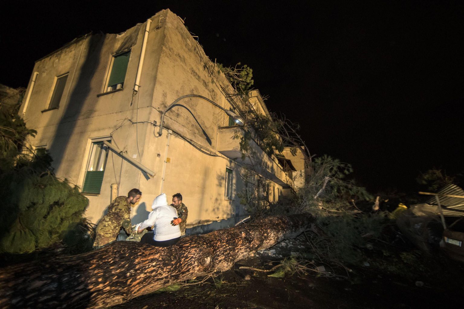 Rooma lähedal Cesanos möllas tornado
