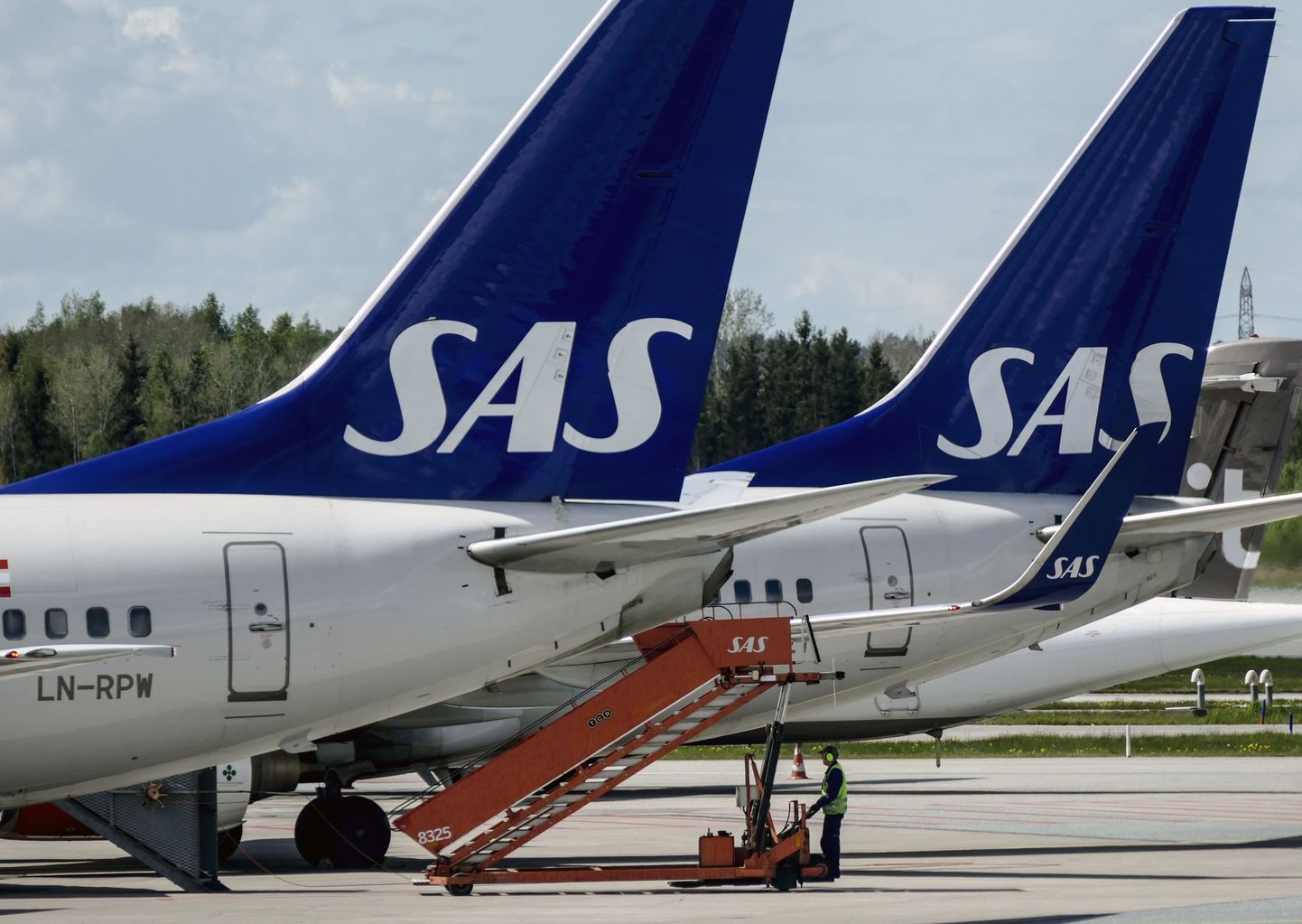 SAS'i lennukid 20. mai õhtul Arlanda lennujaamas.