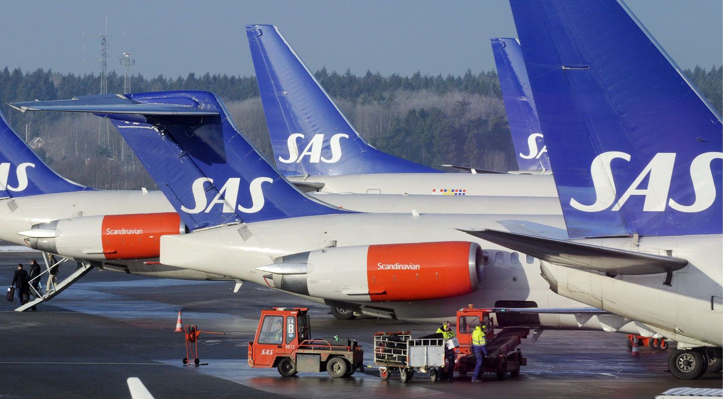 SASi lennukid Arlanda lennujaamas.