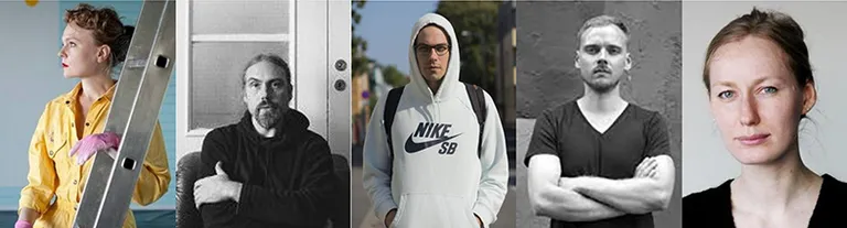 Merike Estna, Raul Keller, Karel Koplimets, Paul Kuimet ja Kristina Norman.