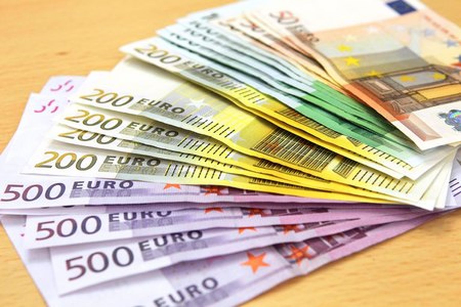 Euro rahatähed.