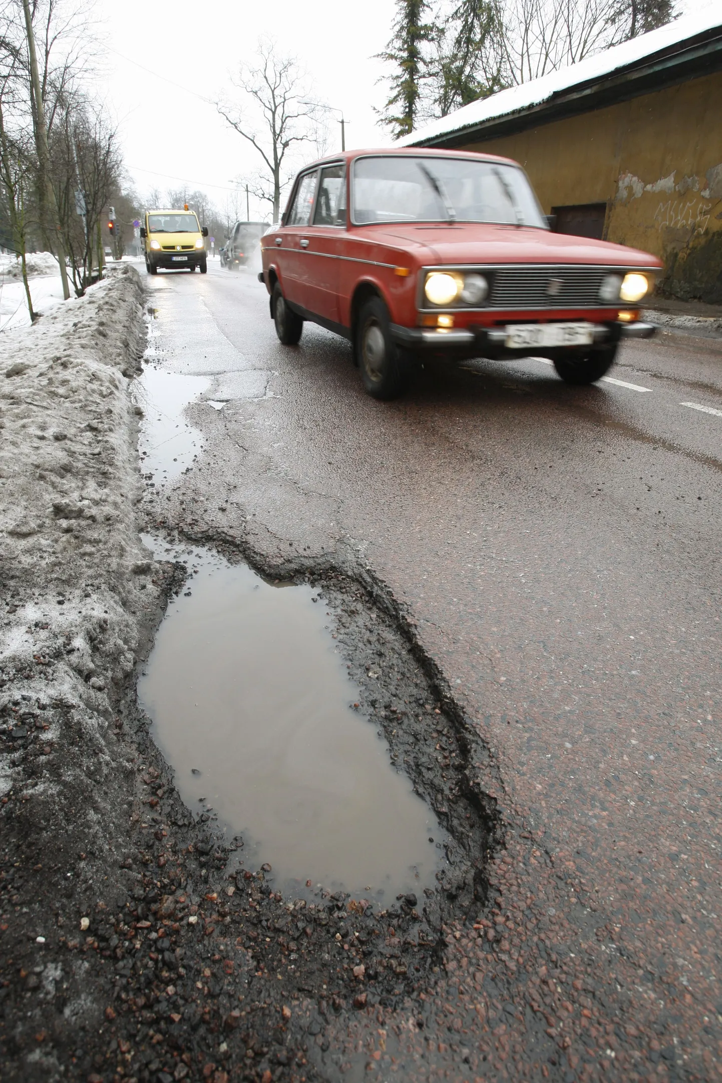 Выбоина. Фото иллюстративное.