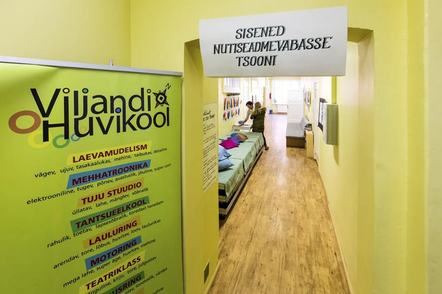 Viljandi huvikooli terve elu tsoonis saavad lapsed nutiseadmetest puhata ja kaaslastega rääkida.