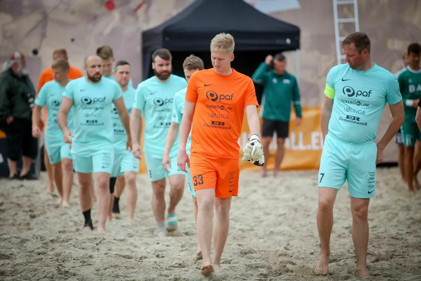 BSC Pärnu kapten Marko Kiigajaan (paremal) tunnistas, et Läänemere liigas mindi püüdma finaalturniiri pääset.