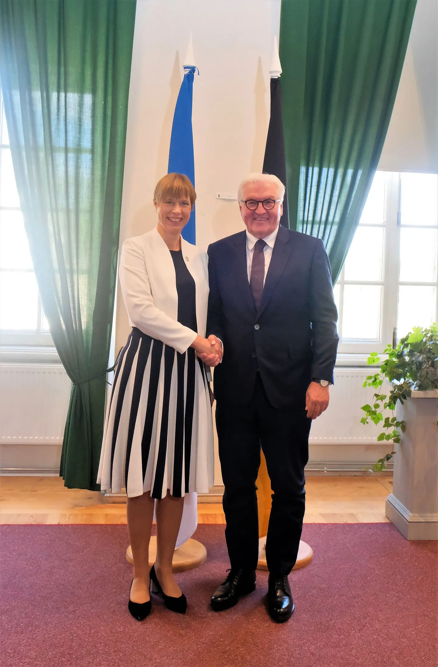 President Kersti Kaljulaid kohtus Lätis Saksa kolleegi Frank-Walter Steinmeieriga.