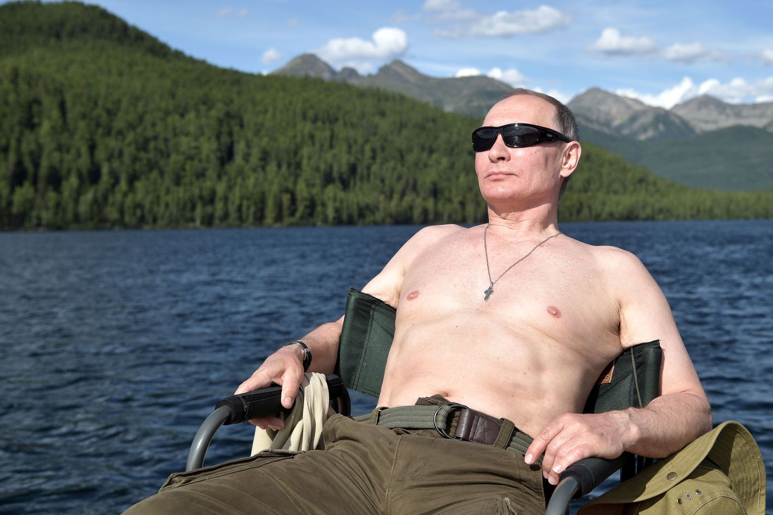 Venemaa president Vladimir Putin puhkamas 2017 Siberis Tõva Vabariigis