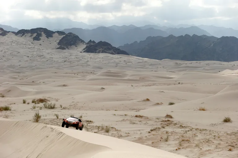 Khalid Al Qassimi ja Xavier Panseri Dakari rallil