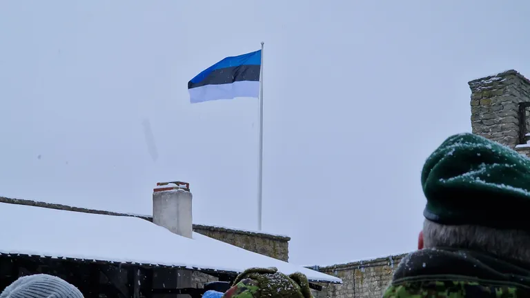 Празднование Дня независимости Эстонии в Нарве в 2023 году.