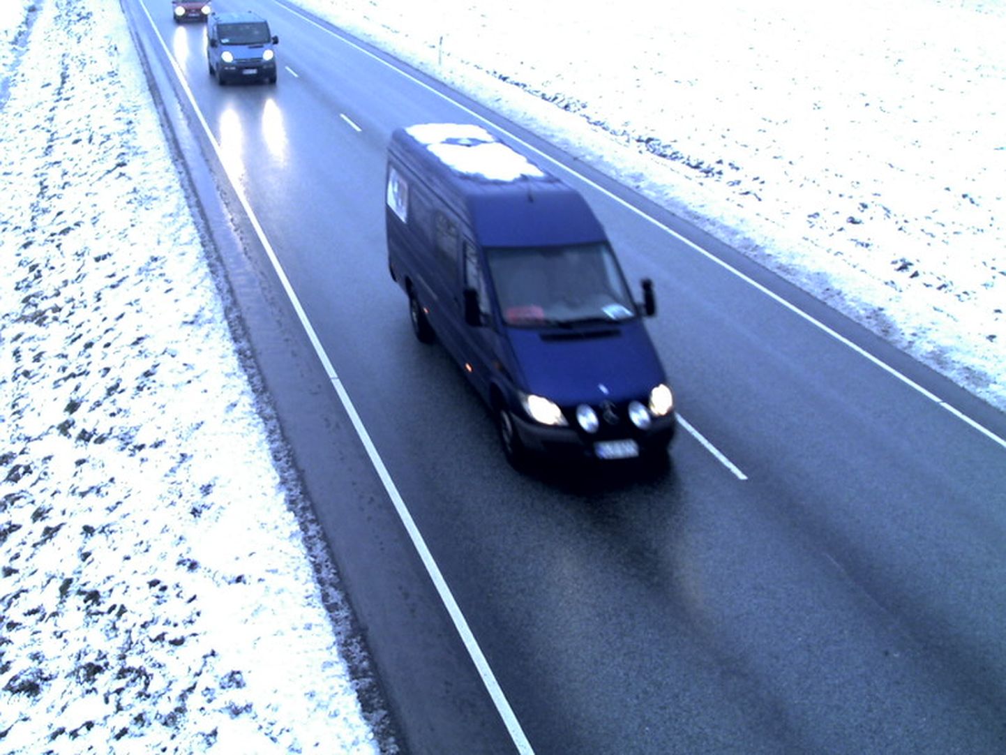Räägu teekaamera pilt Tallinna-Pärnu-Ikla maanteel Pärnu Jaagupi lähedalt.